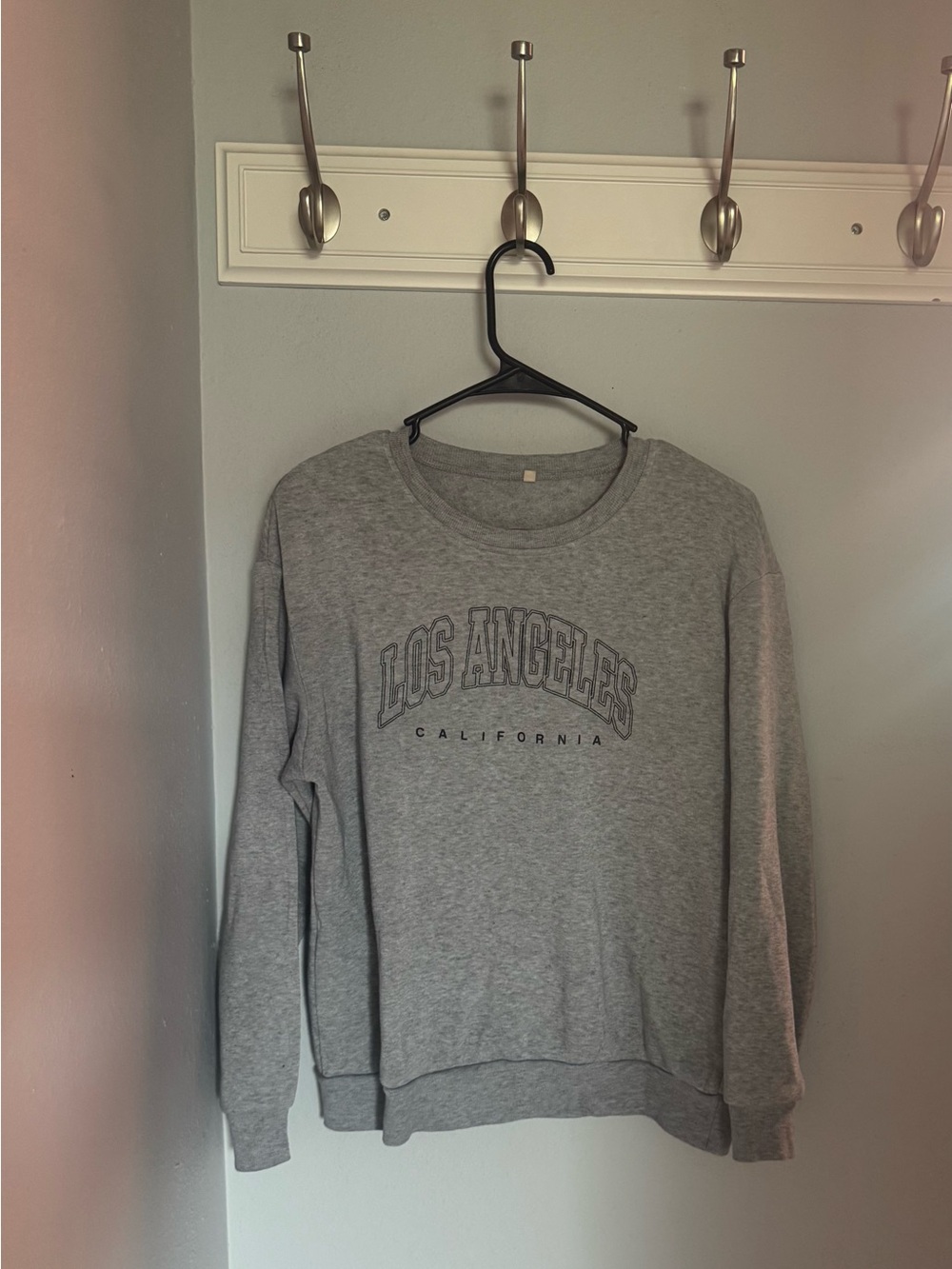 Gray 'Los Angeles California' Crewneck Sweatshirt